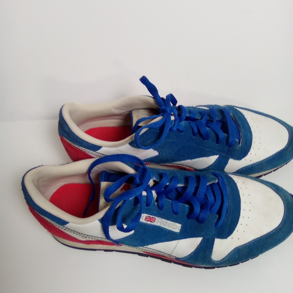 REEBOK Blue and White Sneakers with Red Accents SIZE 13 - Picture 10 of 10